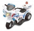 Xe máy điện trẻ em kiểu dáng xe cảnh sát màu trắng XCS001